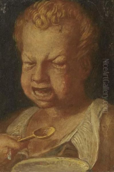 A Boy Feeding - view 1