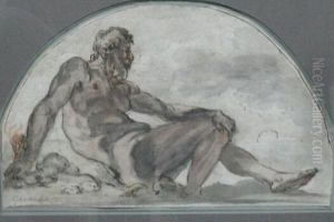 Reclining Figure, Possibly Prometheus by Annibale Carracci