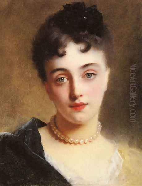 An Elegant Lady with Pearls - view 1