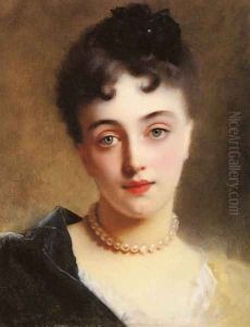 An Elegant Lady with Pearls
