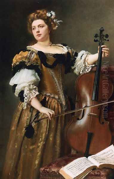 The Cello Player - view 1
