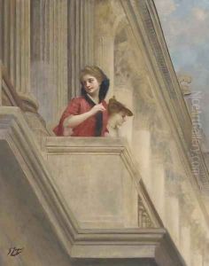 On the balcony of the Hotel Crillon, Paris
