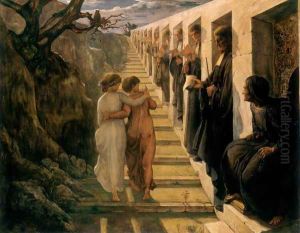 Le Poème de l'âme - Le Mauvais sentier (The Poem of the Soul - The Wrong Path) by Anne-Francois-Louis Janmot