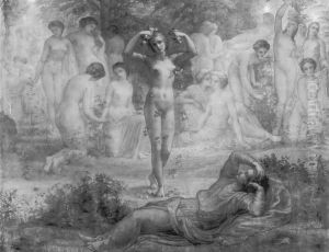 Le Poème de l'âme - Rêve de feu (The Poem of the Soul - Dream of Fire) by Anne-Francois-Louis Janmot