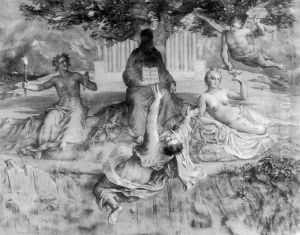 Le Poème de l'âme - Chute fatale (The Poem of the Soul - Fatal Fall) by Anne-Francois-Louis Janmot