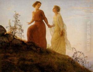 Le Poème de l'âme - Sur la montagne (The Poem of the Soul - On the Mountain) by Anne-Francois-Louis Janmot