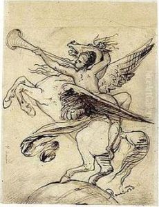 Study For An Allegory Of Progress by Albert-Ernest Carrier-Belleuse