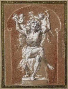 Projet De Sculpture by Pierre Carrier-Belleuse