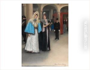 Deux Elegantes Sortant Du Theatre Deux Elegantes Sortant Du Theatre