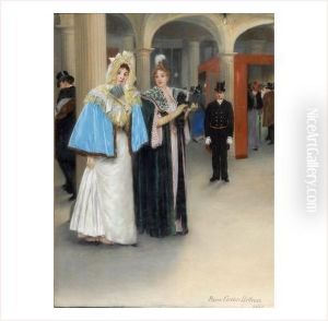 Elegantes Au Theatre by Pierre Carrier-Belleuse