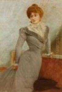 L'elegante Au Chat Noir by Pierre Carrier-Belleuse
