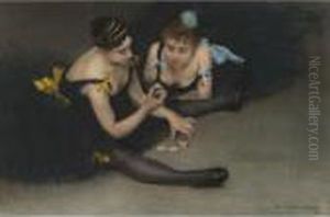 Two Ballerinas by Pierre Carrier-Belleuse