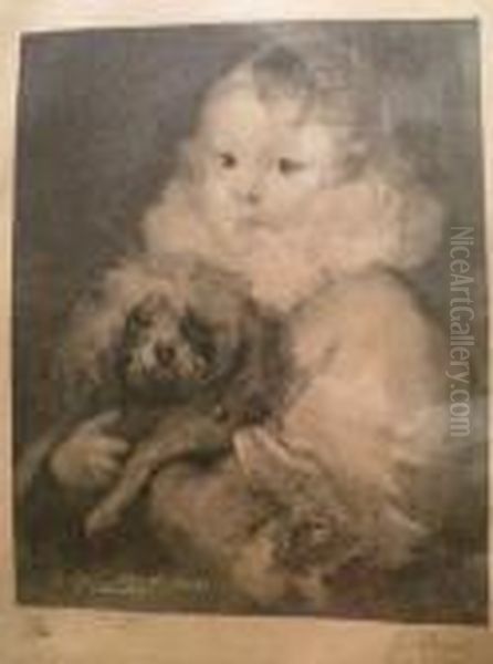 Portrait Denfant Au Chien - view 1