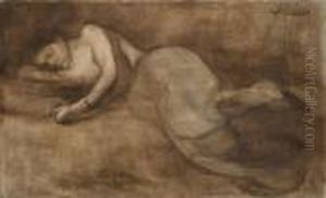 Femme Endormie by Eugene Carriere