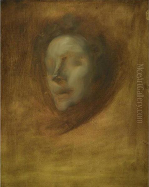Study Of A Woman's Face: A Three Quarter View - view 1