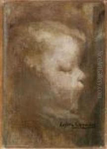 Profil D'enfant En Grisaille