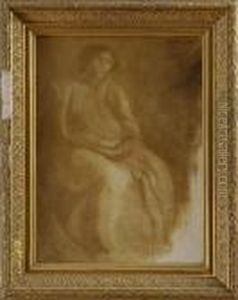 Portrait Of Seated Woman by Eugene Carriere