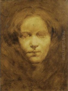 Tete De Femme by Eugene Carriere