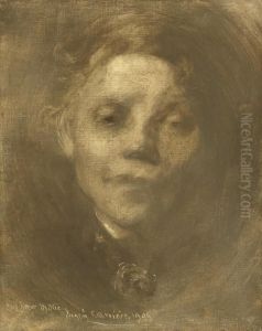 Portrait Of The Artist's Sister, Marie by Eugene Carriere