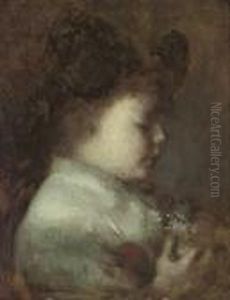 Portrait D'enfant En Costume D'alsacienne