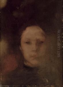 Portrait Of The Artist's Daughter by Eugene Carriere