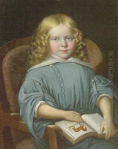 Portrait of a Girl with a Book - view 1
