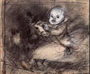 Portrait D'enfant by Eugene Carriere