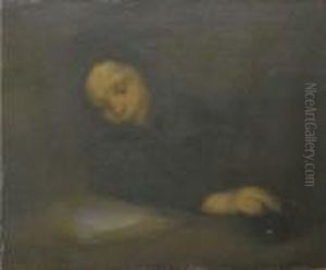 Elise A L'encrier by Eugene Carriere