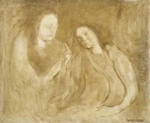 Deux Femmes by Eugene Carriere