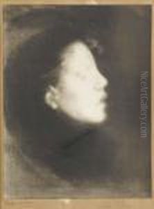 Nelly Carriere Les Yeux Clos by Eugene Carriere