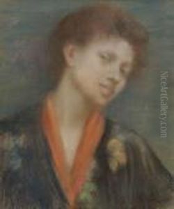 Portrait D' Une Femme by Eugene Carriere