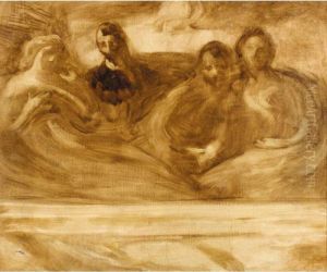 Sketch For The Two Bernheim Brothers And Their Wives