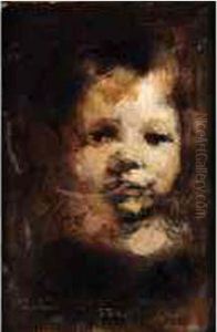 Portrait D'enfant by Eugene Carriere