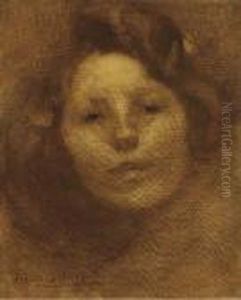 Marguerite Carriere, Daughter Of The Artist by Eugene Carriere