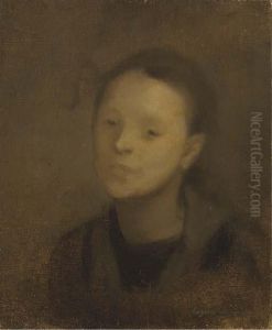 Elise Carriere, Eldest Daughter Of The Artist by Eugene Carriere