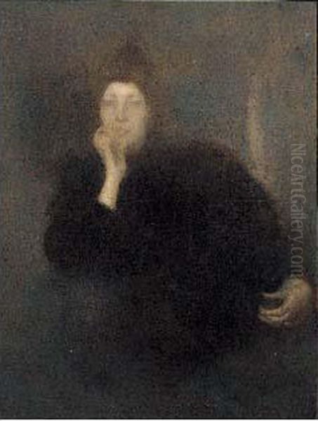 Portrait De Femme Pensive - view 1