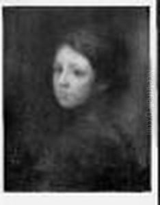 Portrait De Femme Au Turban Rouge.