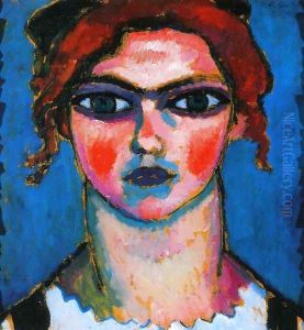 Young Girl with Green Eyes by Alexei Jawlensky