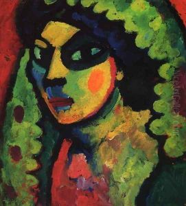 Sicilain Woman with Green Shawl by Alexei Jawlensky