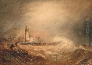 Lighthouse In Stormy Waters