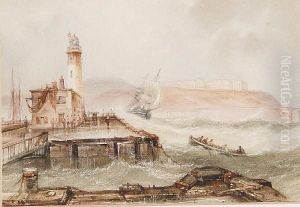 Shipping Off The Yorkshire Coast by Henry Barlow Carter