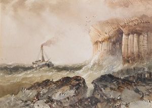 A Paddle Steamer In Choppy Seas
Off Fingal'scave, Staffa, C.1829. Watercolour, Heightened By Scratching. by Henry Barlow Carter