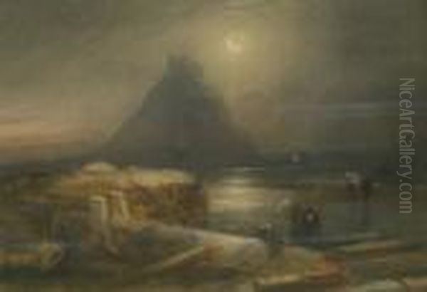 St Michael's Mount By Moonlight - view 1