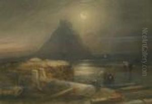St Michael's Mount By Moonlight