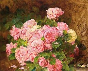 Still life with flowers by Georges Jeannin
