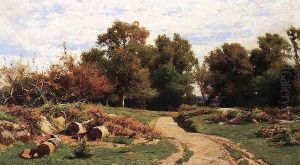 A Country Path in Summer by Hugh Bolton Jones