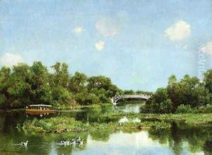 South End of Wooded Island (or View of Transportation Terrace) by Hugh Bolton Jones