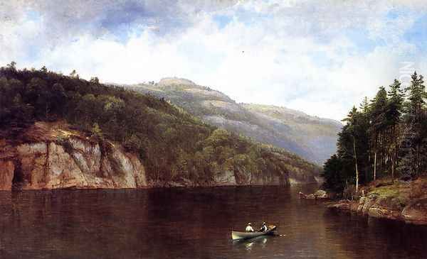 Boating on Lake George - view 1