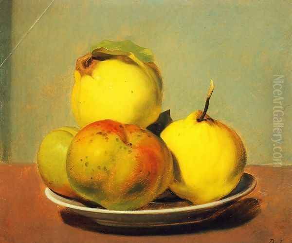 Dish of Apples and Quinces - view 1
