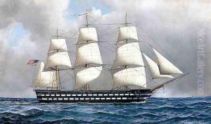 U. S. Ship-of-The-Line by Antonio Nicolo Gasparo Jacobsen